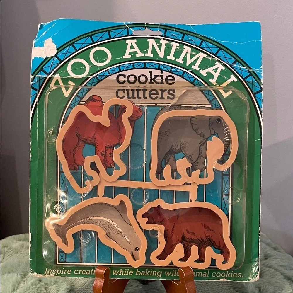 Zoo Animal Cookie Cutters vintage made in USA